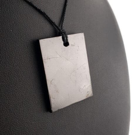 Šungit privezak pravougaonik 4x3cm #4808B59