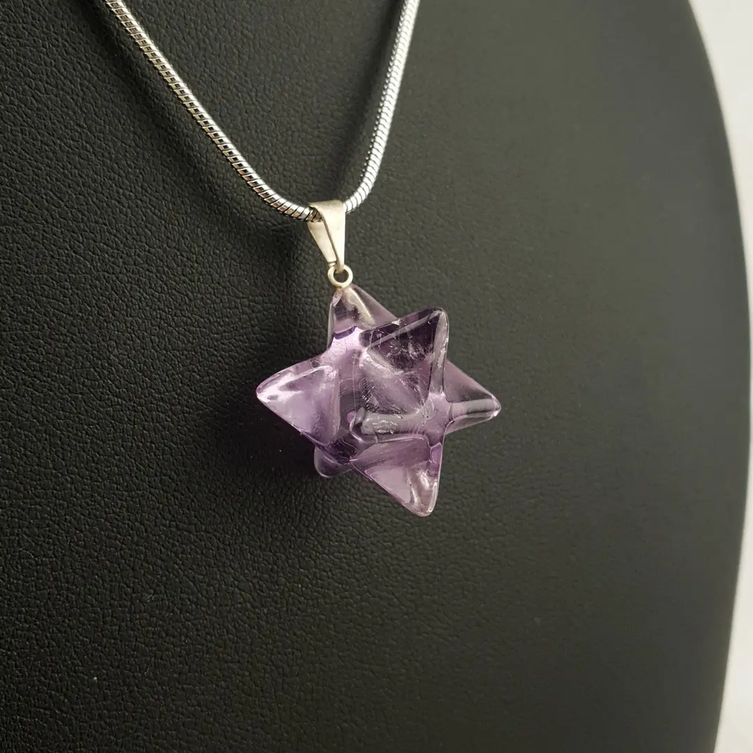 Ametist Merkaba Privezak #8676D6