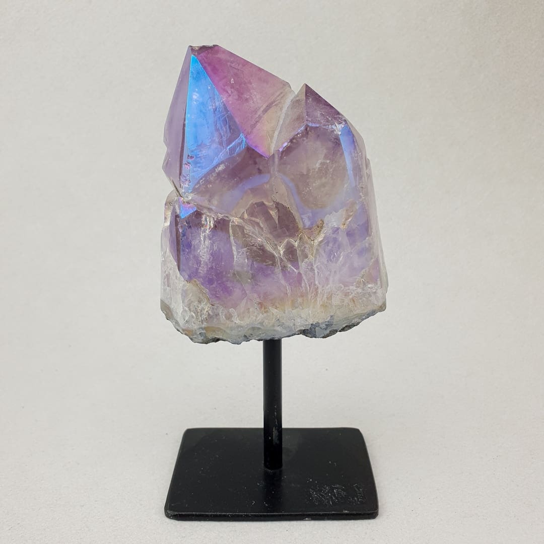 Ametist Pearl Druza na Metalnom Stalku M #8411P2 - 2