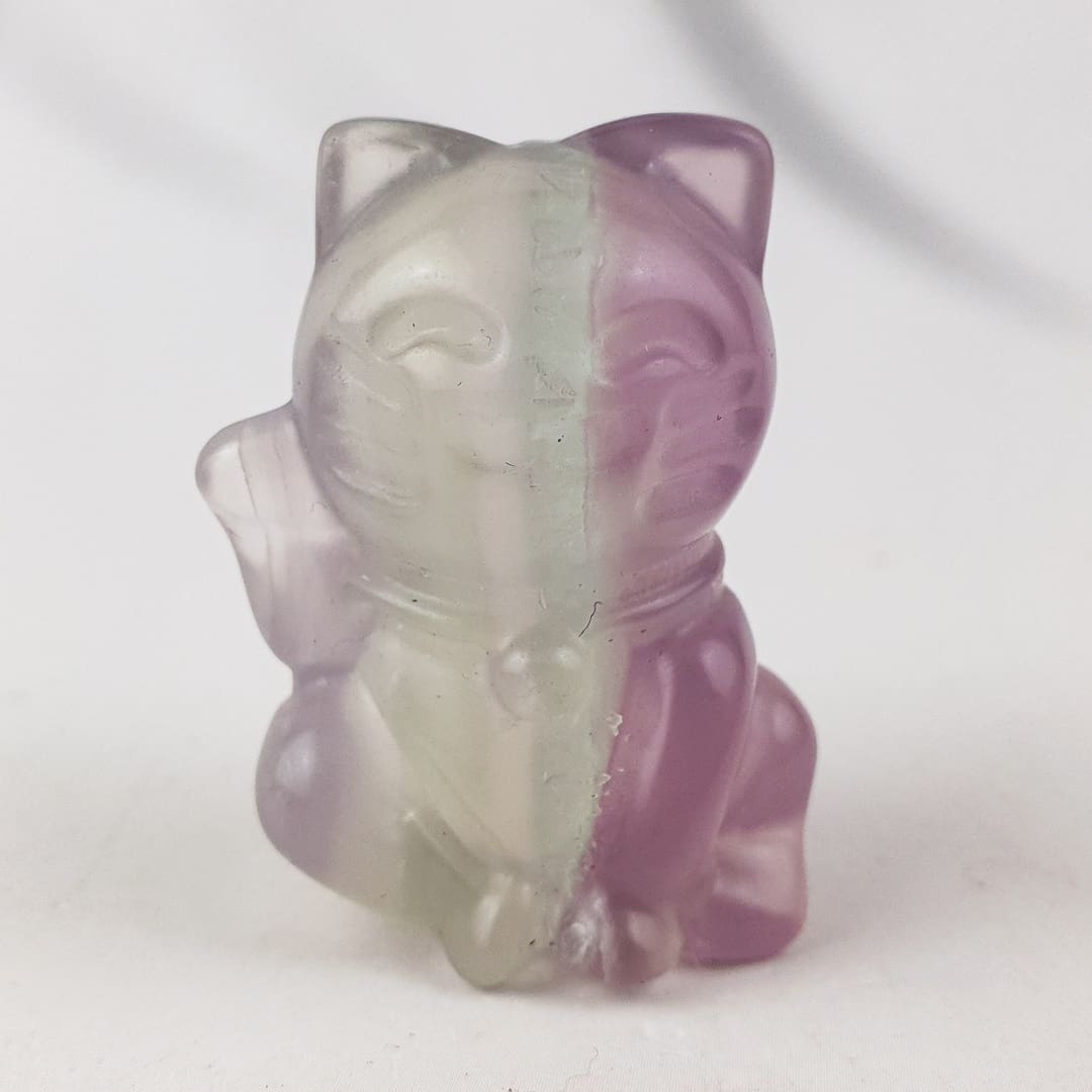Fluorit Figure #10875 mačka (2)