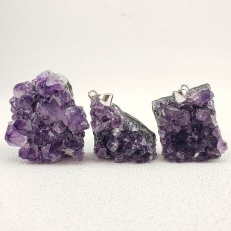 Ametist Druza Privezak | Srebro 925 #PRB58