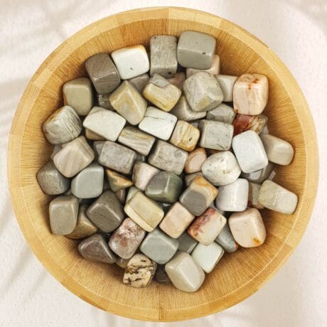 Sivi Jaspis tumblovani kockasti #11327D26