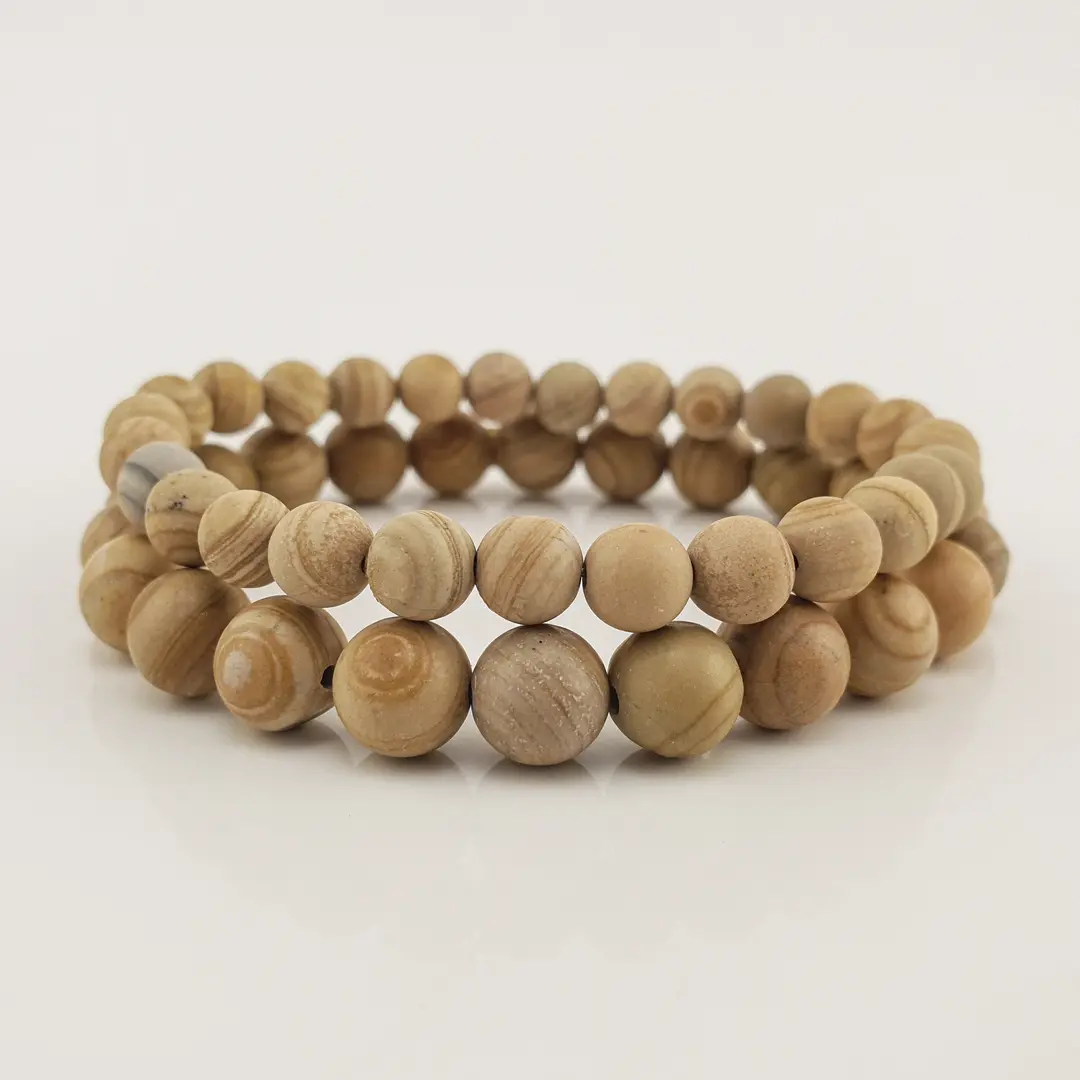Jaspis Wood Line Narukvica Mat #N85
