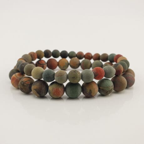 Polihrom Jaspis Narukvica Mat #N82