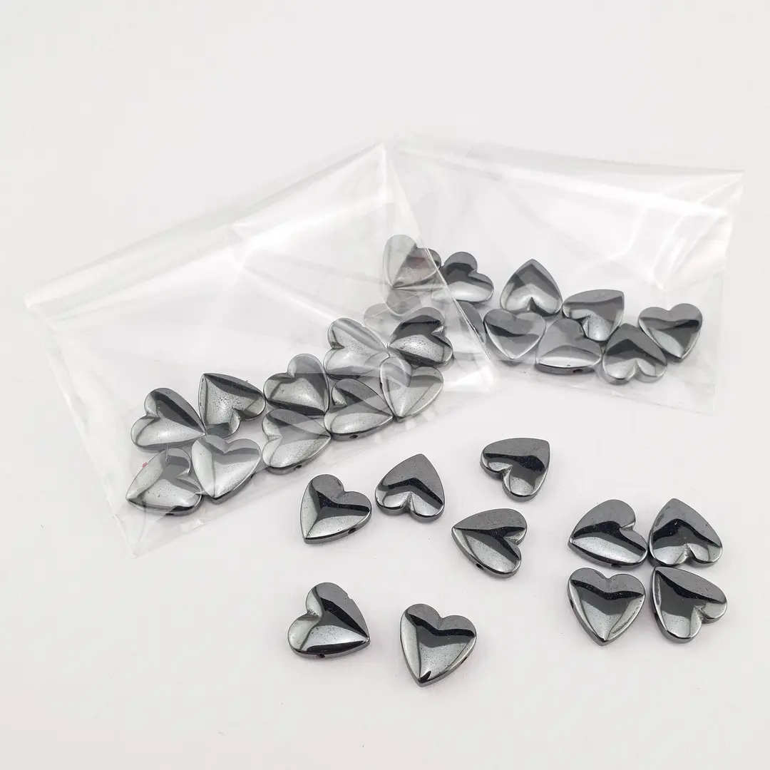 Hematit Srce Perla 10mm - 10kom #H59D1