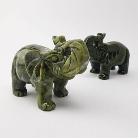 Žad Slon Figura 11cm #12066P2