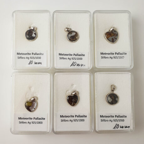 Meteorit Pallasite Privezak | Srebro 925 #11925B233