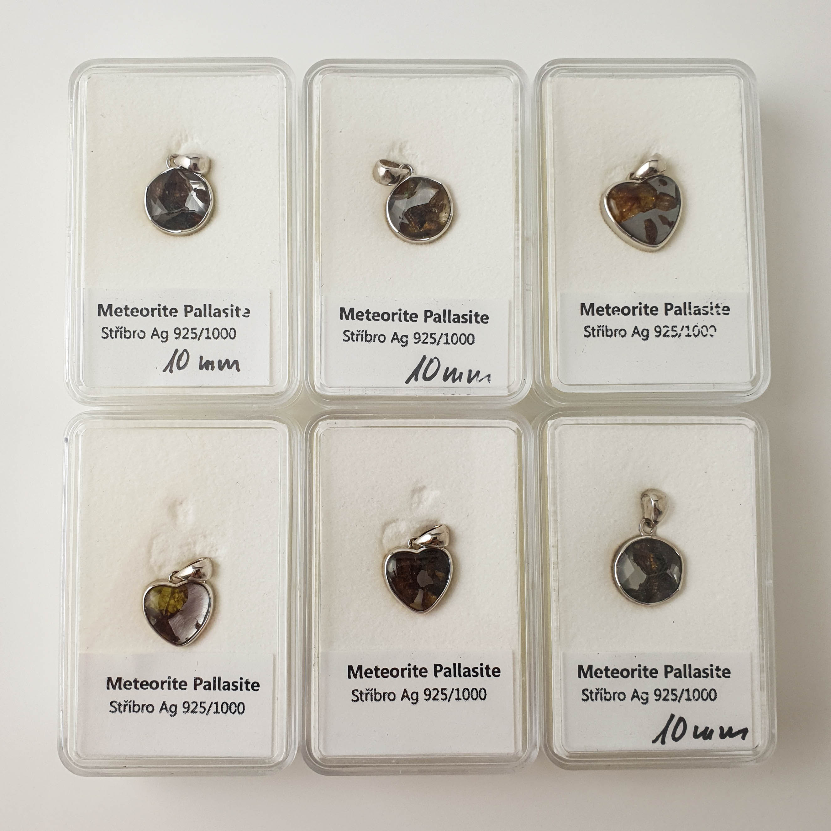 Meteorit Pallasite Privezak | Srebro 925 #11925B233