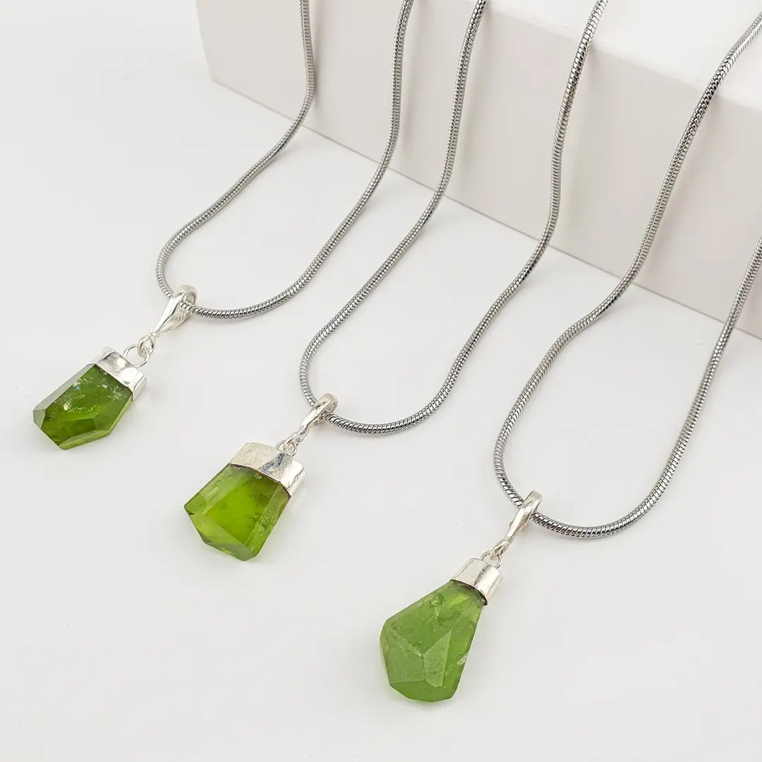 Peridot (Olivin) Privezak | Srebo 925 #12113D2